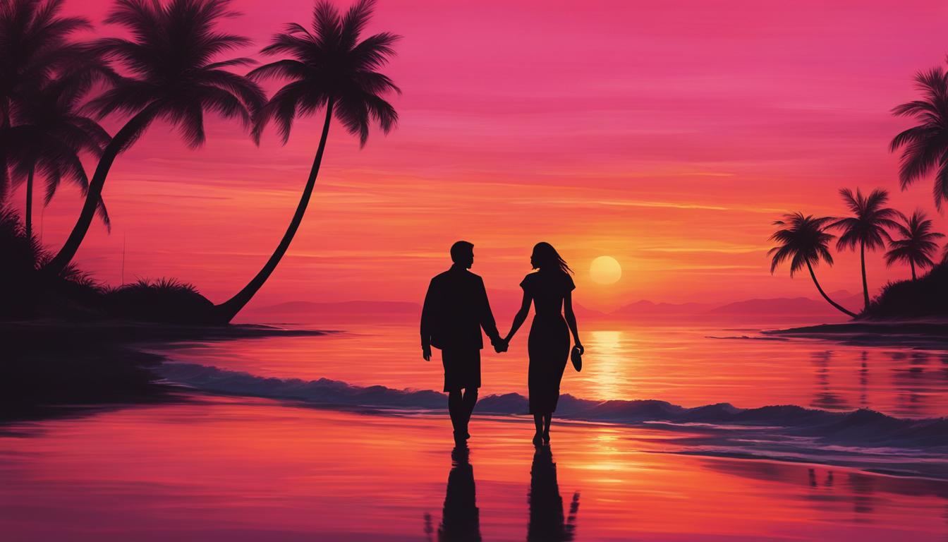 Romantic Sunsets on the Beach
