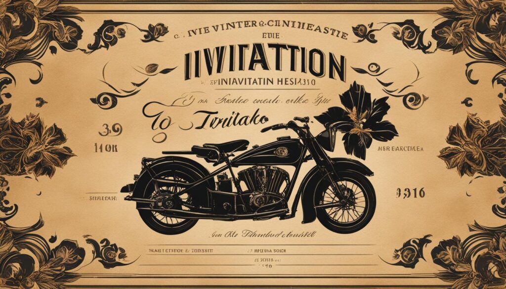 Vintage Invitations Design